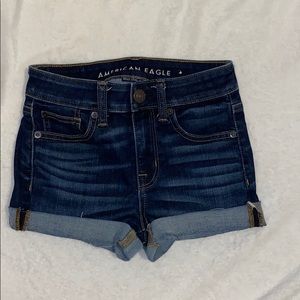 american eagle denim shorts
